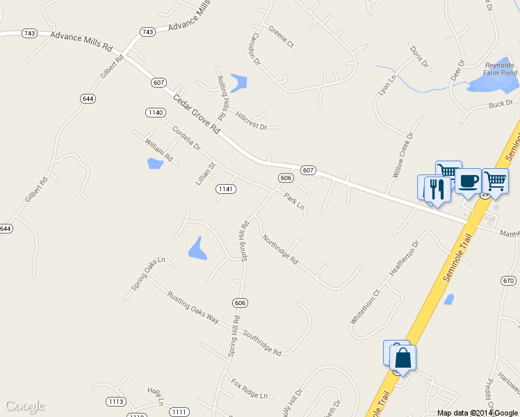 map of restaurants, bars, coffee shops, grocery stores, and more near 6807 Spring Hill Road in Ruckersville