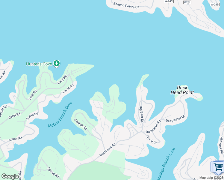 map of restaurants, bars, coffee shops, grocery stores, and more near Monarch Cove Court in Lake Ozark