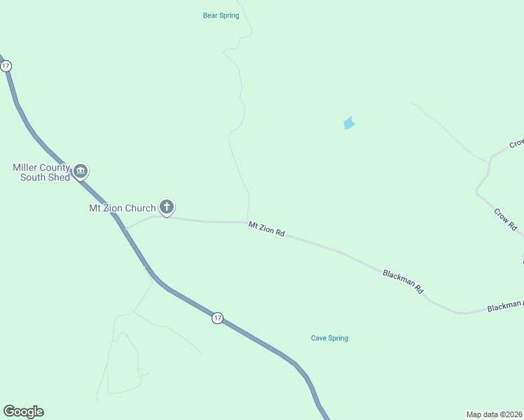 map of restaurants, bars, coffee shops, grocery stores, and more near 47 Mount Zion Road in Tuscumbia