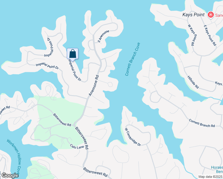 map of restaurants, bars, coffee shops, grocery stores, and more near 170 Lakeview Court in Lake Ozark
