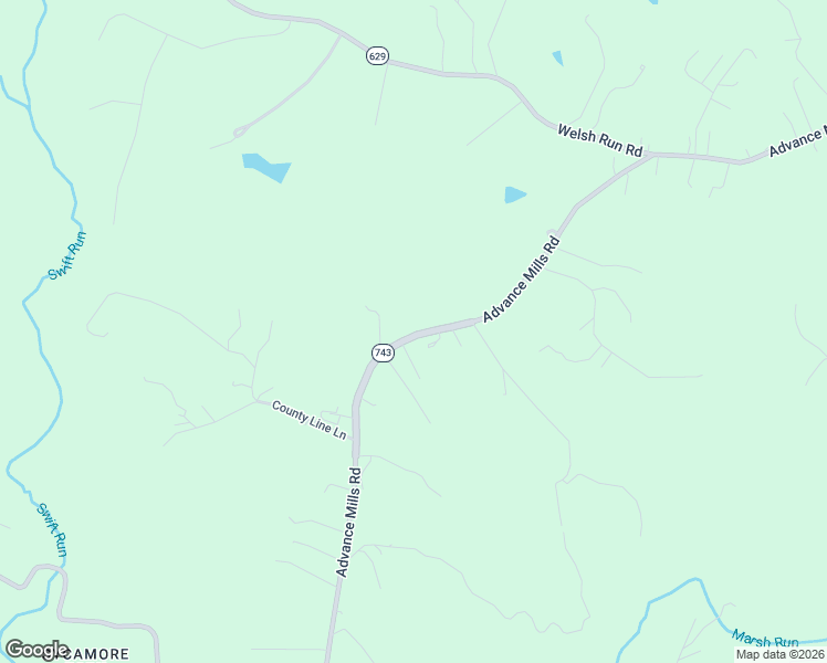 map of restaurants, bars, coffee shops, grocery stores, and more near 3746-3894 Advance Mills Road in Ruckersville