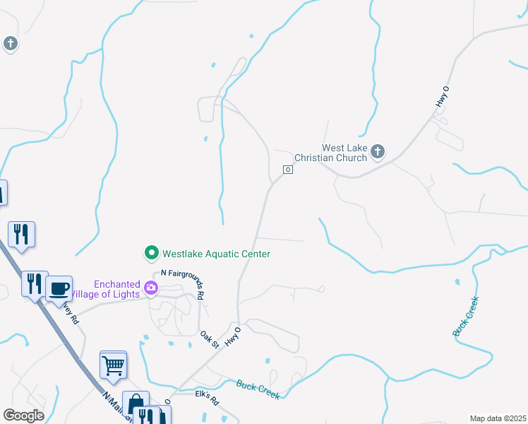map of restaurants, bars, coffee shops, grocery stores, and more near 699-799 Highway O in Gravois Mills