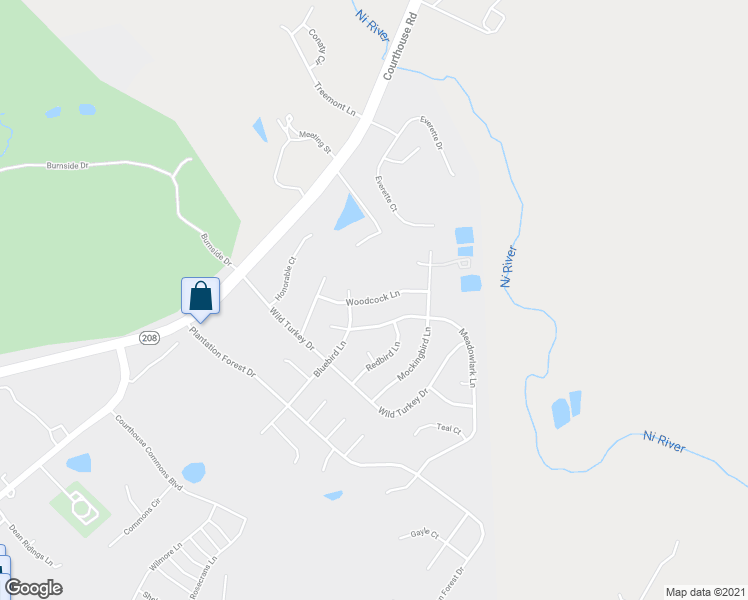 map of restaurants, bars, coffee shops, grocery stores, and more near 6817 Woodcock Lane in Spotsylvania Courthouse