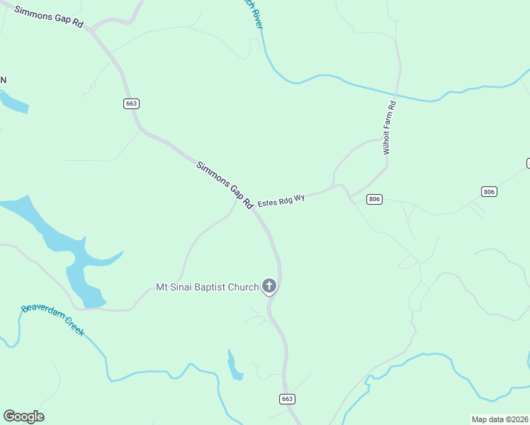 map of restaurants, bars, coffee shops, grocery stores, and more near 813-817 Simmons Gap Rd in Dyke