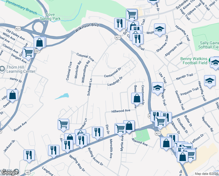map of restaurants, bars, coffee shops, grocery stores, and more near 226 Laurel Street in Frankfort