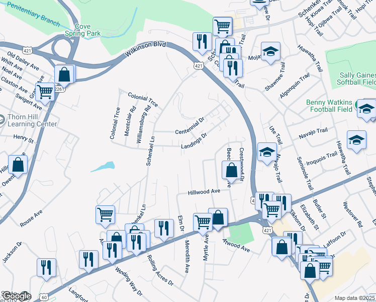 map of restaurants, bars, coffee shops, grocery stores, and more near 226 Laurel Street in Frankfort