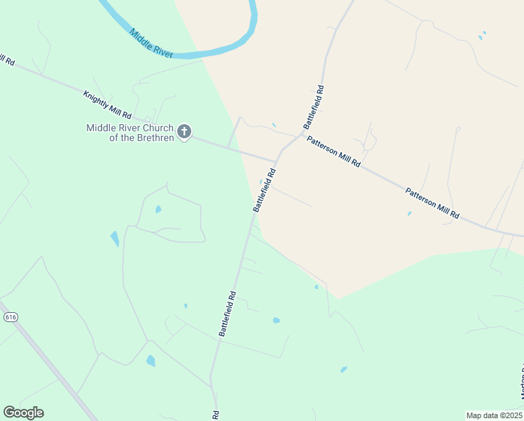 map of restaurants, bars, coffee shops, grocery stores, and more near 943 Battlefield Road in New Hope