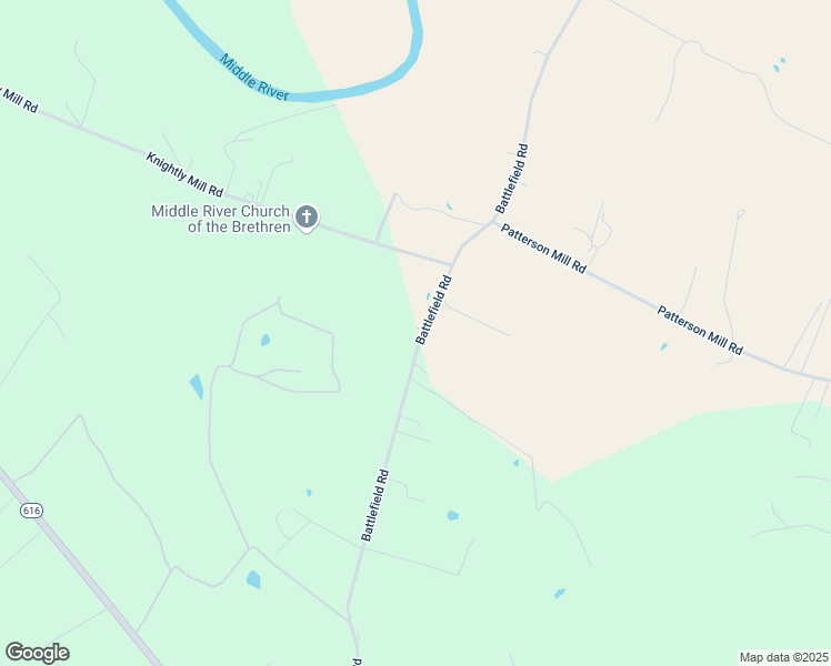 map of restaurants, bars, coffee shops, grocery stores, and more near 943-981 Battlefield Road in Fort Defiance