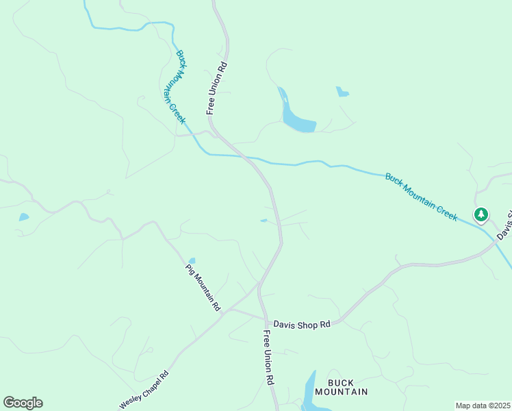 map of restaurants, bars, coffee shops, grocery stores, and more near 6270 Free Union Road in Free Union