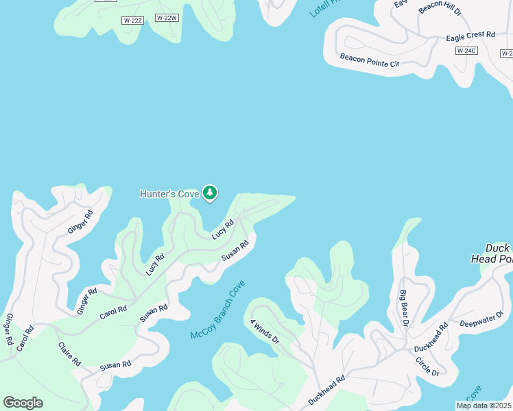 map of restaurants, bars, coffee shops, grocery stores, and more near Falls Point Drive in Lake Ozark