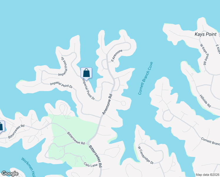 map of restaurants, bars, coffee shops, grocery stores, and more near 13-19 Park Circle Drive in Village of Four Seasons