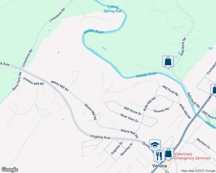 map of restaurants, bars, coffee shops, grocery stores, and more near 14 Marlene Place in Verona