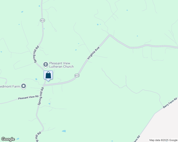 map of restaurants, bars, coffee shops, grocery stores, and more near 1170 Quick's Mill Road in Staunton
