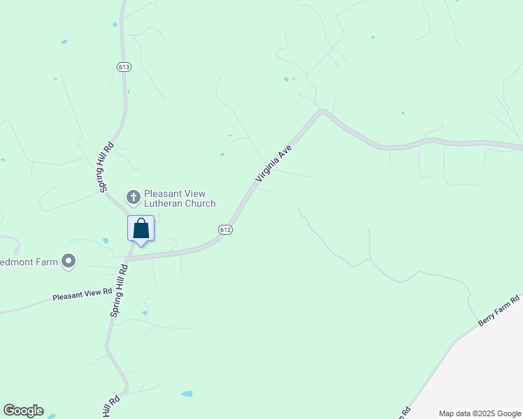 map of restaurants, bars, coffee shops, grocery stores, and more near 1170 Quick's Mill Road in Staunton