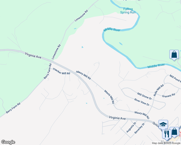 map of restaurants, bars, coffee shops, grocery stores, and more near 28 Grandview Lane in Verona