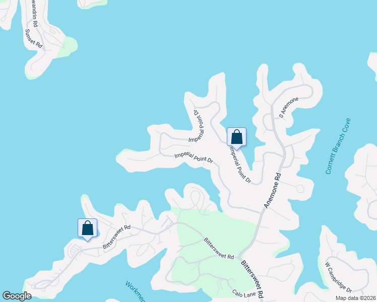 map of restaurants, bars, coffee shops, grocery stores, and more near 747-1079 Imperial Point Drive in Village of Four Seasons