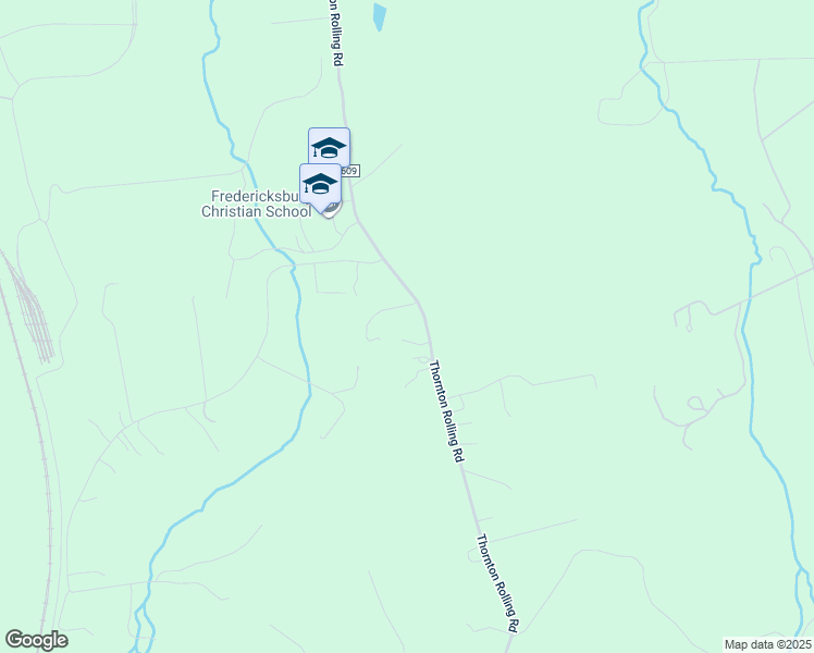 map of restaurants, bars, coffee shops, grocery stores, and more near 9210 Thornton Rolling Road in Fredericksburg