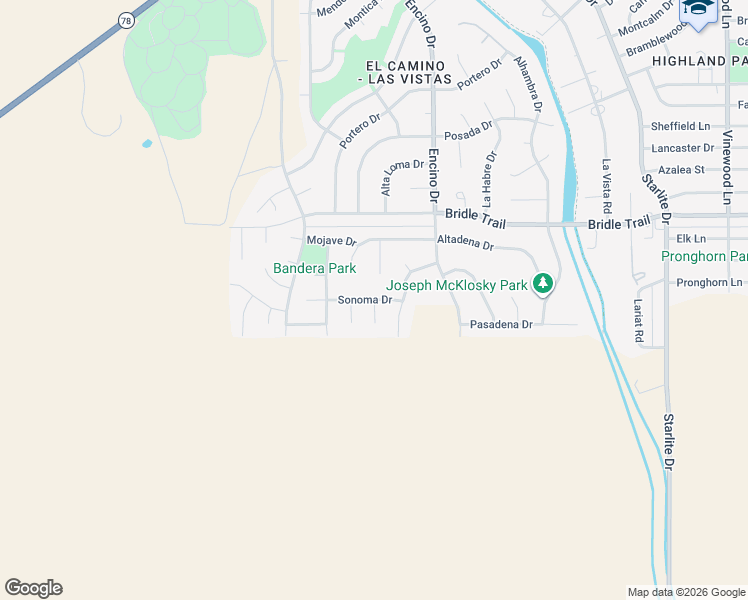 map of restaurants, bars, coffee shops, grocery stores, and more near San Jose Court in Pueblo