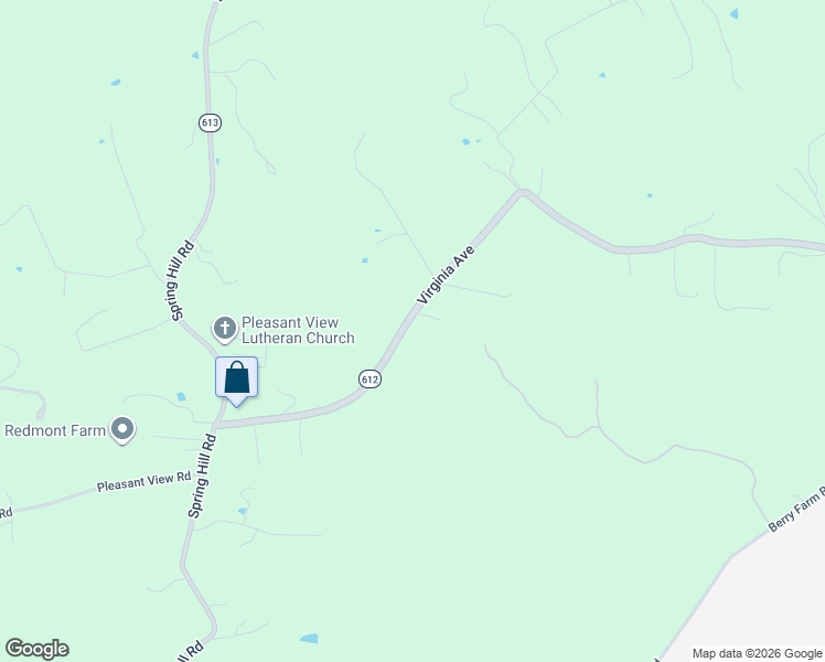 map of restaurants, bars, coffee shops, grocery stores, and more near 1144 Quick's Mill Road in Staunton