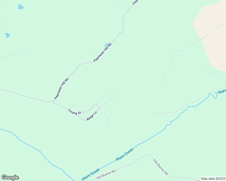 map of restaurants, bars, coffee shops, grocery stores, and more near 17196 Ridge Lane in Woodford