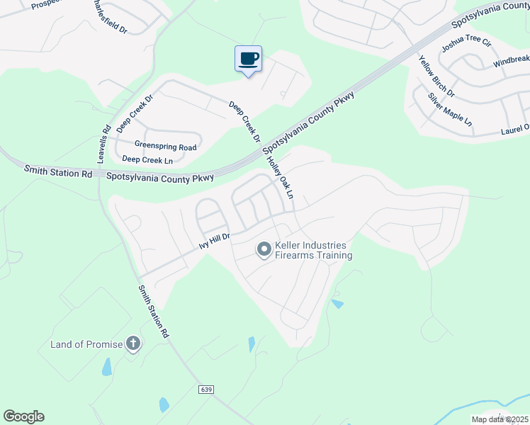 map of restaurants, bars, coffee shops, grocery stores, and more near 9200 Harvest Oak Drive in Fredericksburg