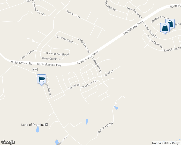 map of restaurants, bars, coffee shops, grocery stores, and more near 9206 Harvest Oak Drive in Fredericksburg