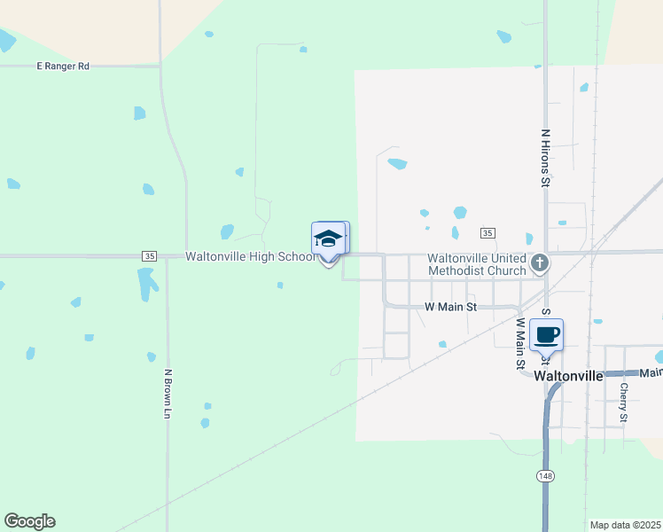 map of restaurants, bars, coffee shops, grocery stores, and more near 804 West Knob Street in Waltonville