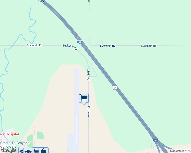 map of restaurants, bars, coffee shops, grocery stores, and more near Meadow Lane in McPherson County
