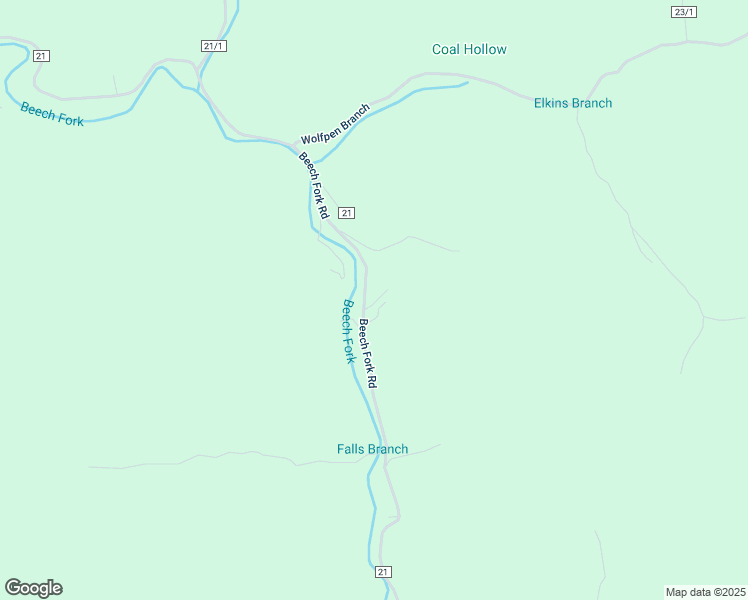 map of restaurants, bars, coffee shops, grocery stores, and more near 7015 Beech Fork Road in East Lynn