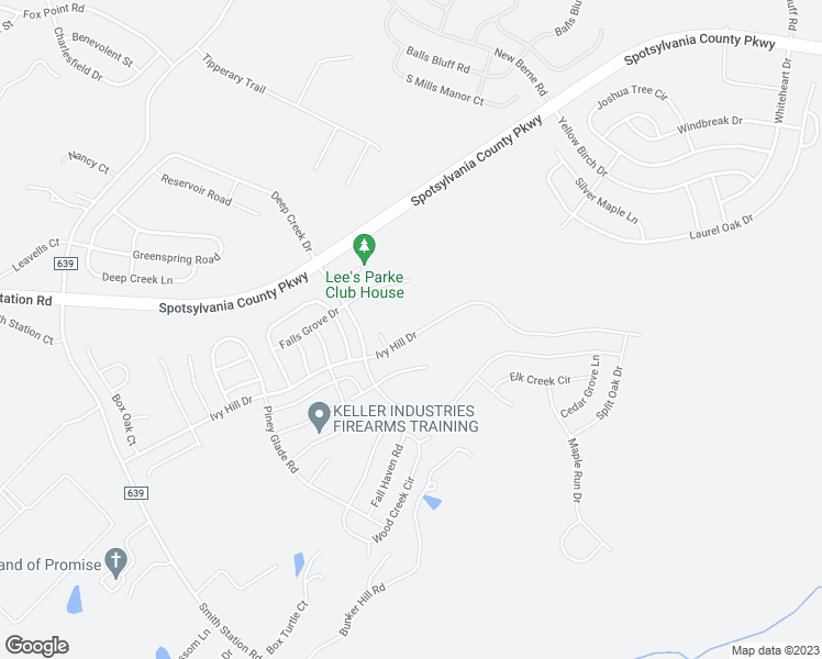 map of restaurants, bars, coffee shops, grocery stores, and more near 5629 Ivy Hill Drive in Fredericksburg