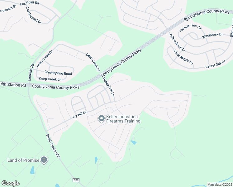 map of restaurants, bars, coffee shops, grocery stores, and more near 9806 Autumn Path Court in Fredericksburg