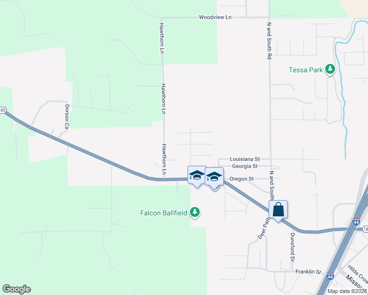 map of restaurants, bars, coffee shops, grocery stores, and more near 1242 Leo Street in Sullivan