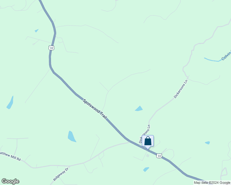 map of restaurants, bars, coffee shops, grocery stores, and more near 14115 Spotswood Ridge Drive in Ruckersville