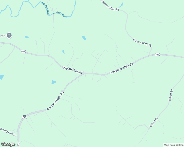map of restaurants, bars, coffee shops, grocery stores, and more near 3107 Advance Mills Road in Ruckersville