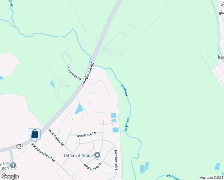 map of restaurants, bars, coffee shops, grocery stores, and more near 9516 Everette Drive in Spotsylvania