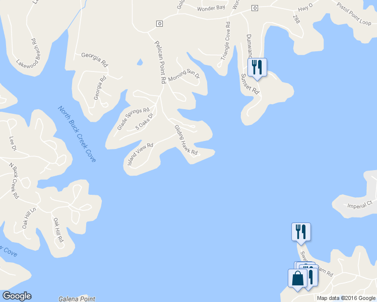 map of restaurants, bars, coffee shops, grocery stores, and more near 32295 Gliding Hawk Road in Gravois Mills