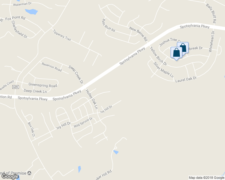 map of restaurants, bars, coffee shops, grocery stores, and more near 5701 Woodbine Court in Fredericksburg