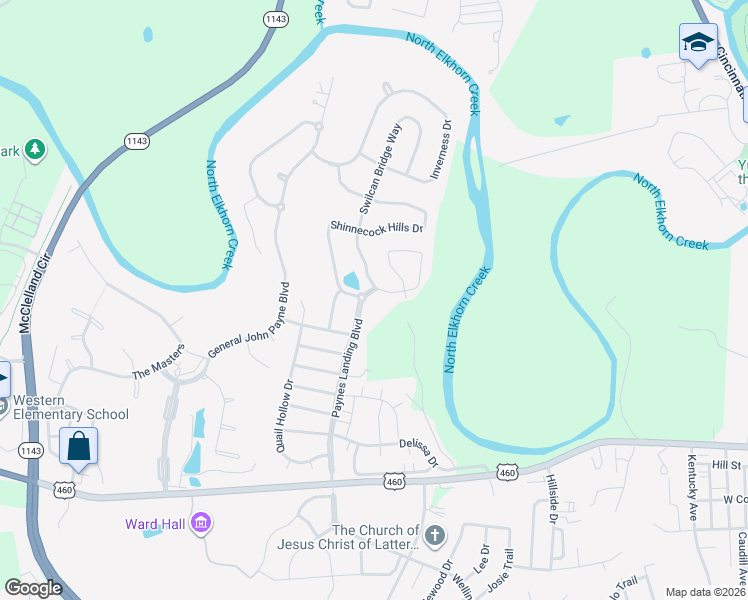map of restaurants, bars, coffee shops, grocery stores, and more near 228 Paynes Landing Boulevard in Georgetown