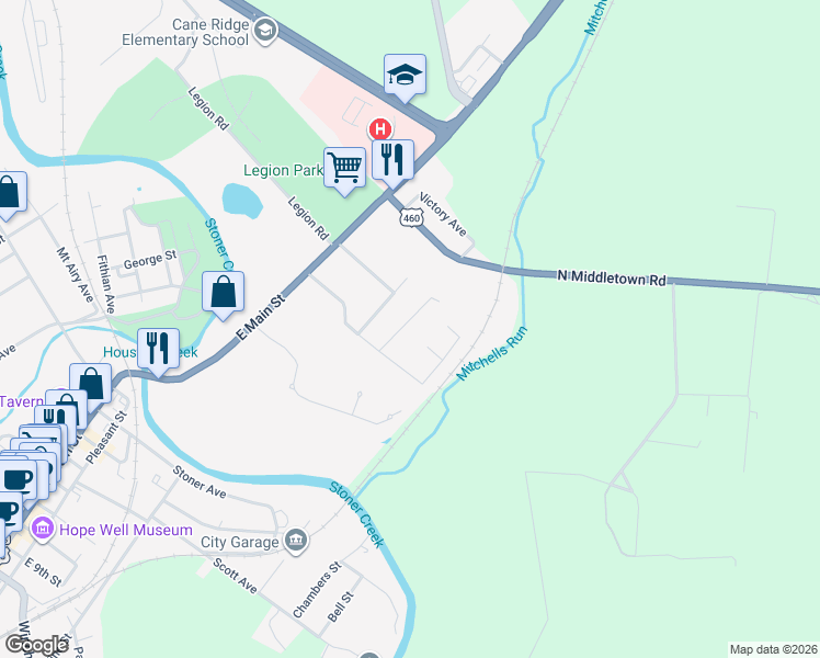 map of restaurants, bars, coffee shops, grocery stores, and more near 252 Cardinal Lane in Paris