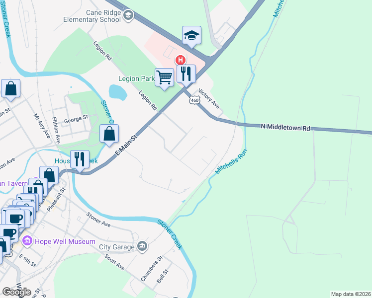 map of restaurants, bars, coffee shops, grocery stores, and more near 252 Cardinal Lane in Paris