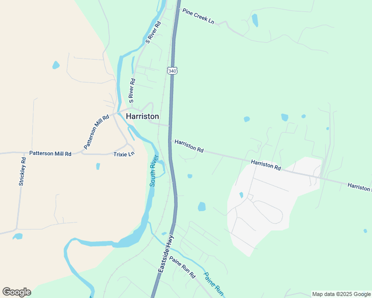 map of restaurants, bars, coffee shops, grocery stores, and more near 39 Harriston Road in Grottoes
