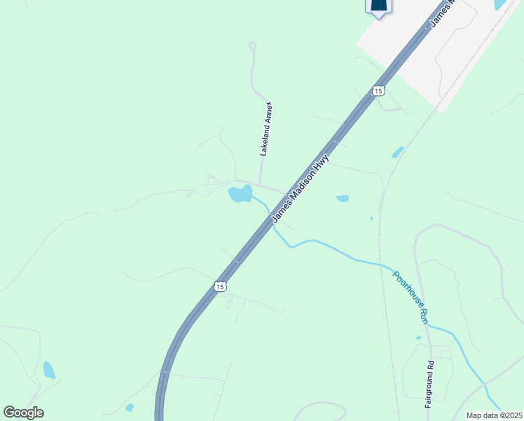 map of restaurants, bars, coffee shops, grocery stores, and more near 14010 James Madison Highway in Orange
