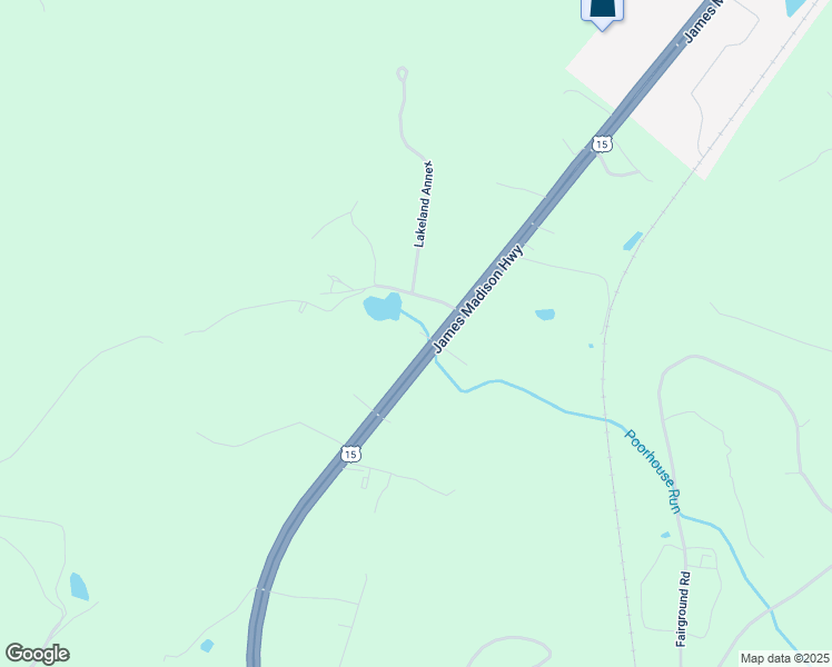 map of restaurants, bars, coffee shops, grocery stores, and more near 14010 James Madison Highway in Orange
