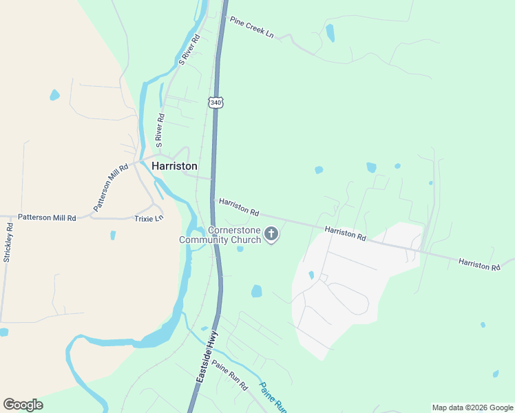 map of restaurants, bars, coffee shops, grocery stores, and more near 66 Harriston Road in Grottoes