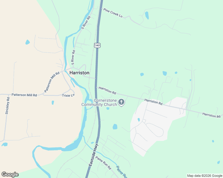 map of restaurants, bars, coffee shops, grocery stores, and more near 66 Harriston Road in Grottoes