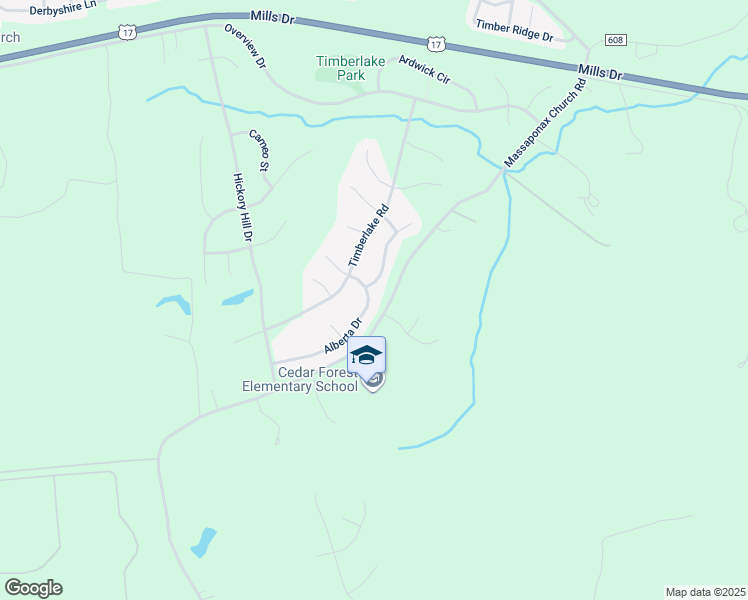map of restaurants, bars, coffee shops, grocery stores, and more near 3707 Alberta Drive in Fredericksburg