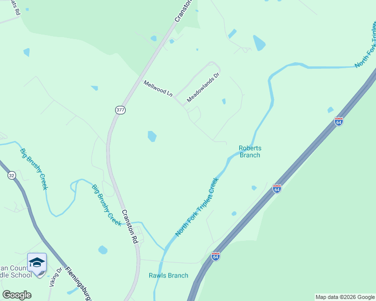 map of restaurants, bars, coffee shops, grocery stores, and more near 1150 Cranston Road in Morehead