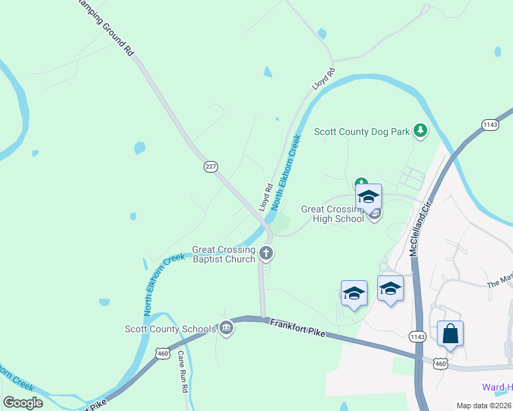map of restaurants, bars, coffee shops, grocery stores, and more near 113 Lloyd Road in Georgetown