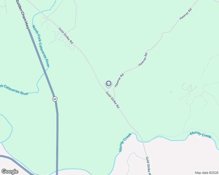 map of restaurants, bars, coffee shops, grocery stores, and more near 1423 Hawver Road in San Andreas