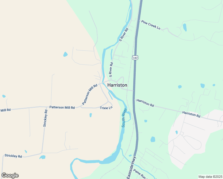 map of restaurants, bars, coffee shops, grocery stores, and more near 1599 Patterson Mill Road in Grottoes